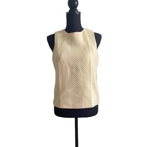 Zara Basic Women's Sleeveless Blouse Top SIze M Cotton Blend Check Colorful Fun
